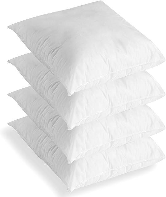 C Stores -17 x 17 Cushion Inner Pads Square Insert Fillers- Pack of 4 (43 x 43 cm) Anti-Allergy