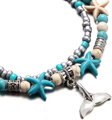 Miniatura 5 de Fesciory Puka Shell Anklet for Women Summer Natural Cowrie Adjustable Ankle Bracelet, Handmade Boho Hawaiian Beach Seashell Jewelry for Girls