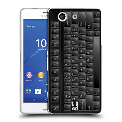 Head Case Designs Pc Keyboard Schlüssel Soft Gel Hülle für Sony Xperia Z3 Compact / D5803