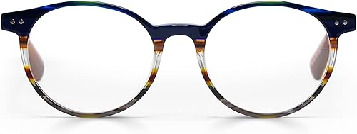 Miniatura 7 de eyebobs Case Closed - Gafas de lectura de luz azul prémium para mujeres y hombres, gafas redondas de computadora con bloqueo de luz azul