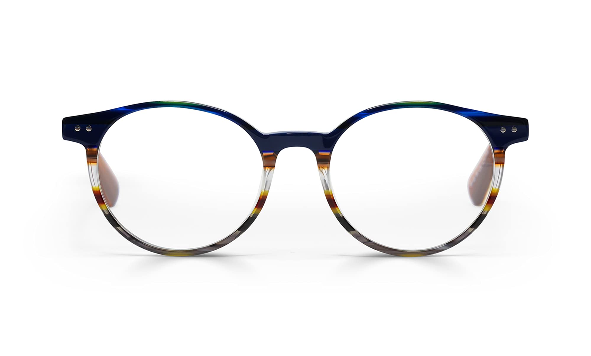 eyebobs Case Closed Premium Blue Light Reading Glasses for Women and Men | Round Blue Light Blocking Computer Glasses