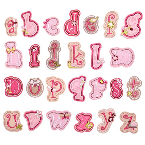 SUPVOX 26 Piezas Parches de Letras Parches de Alfabeto Nombre Personalizado Logotipo...