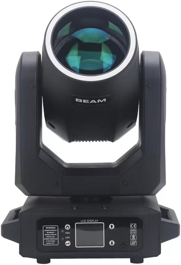 200W Beam Light, LED Stage Light with 12 Patterns Color and 8 Colors. Applicable to Concert Bar Wedding Stage