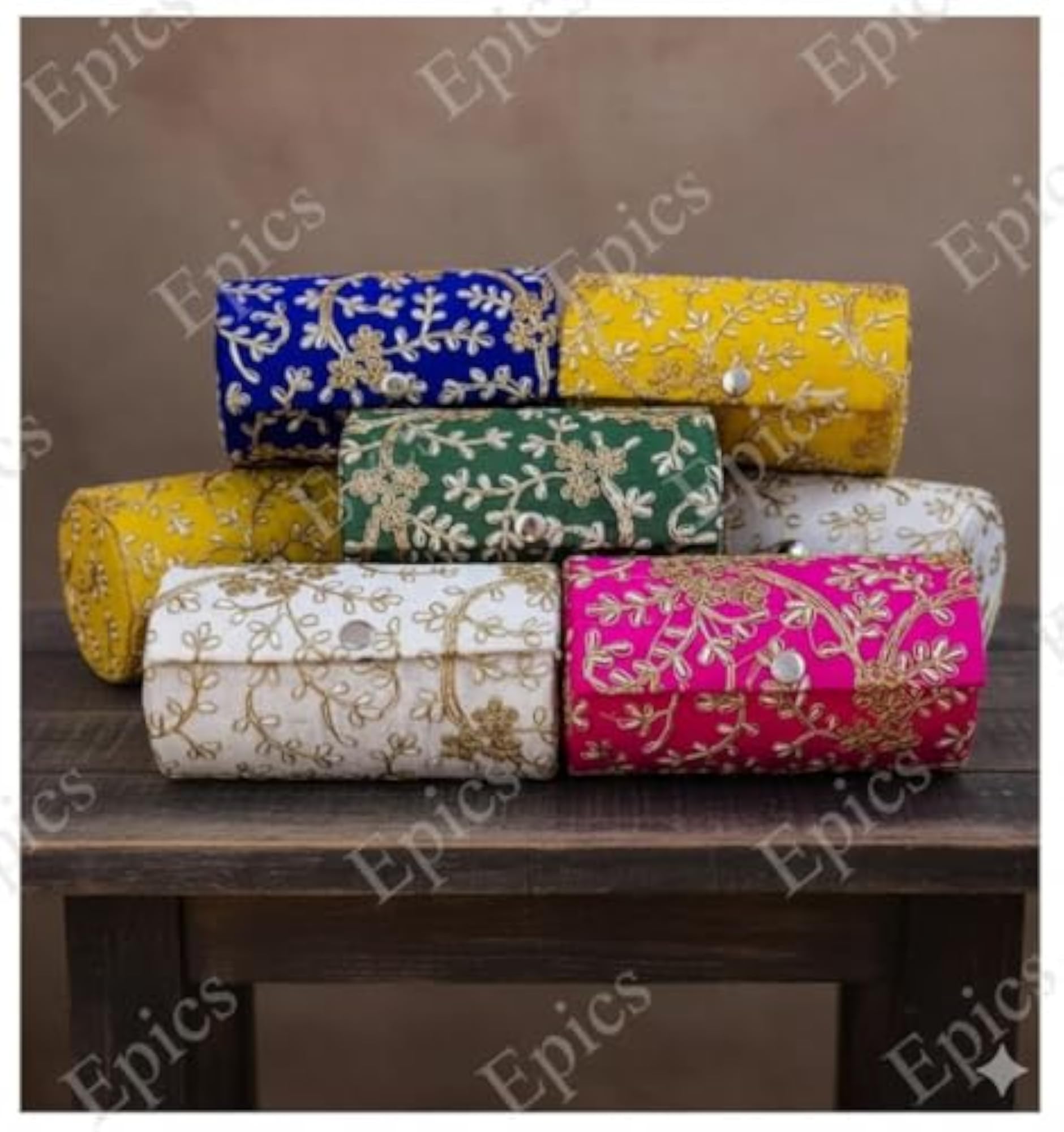 6-Inch Bangle Storage Box for Women, Compact Organizer Case