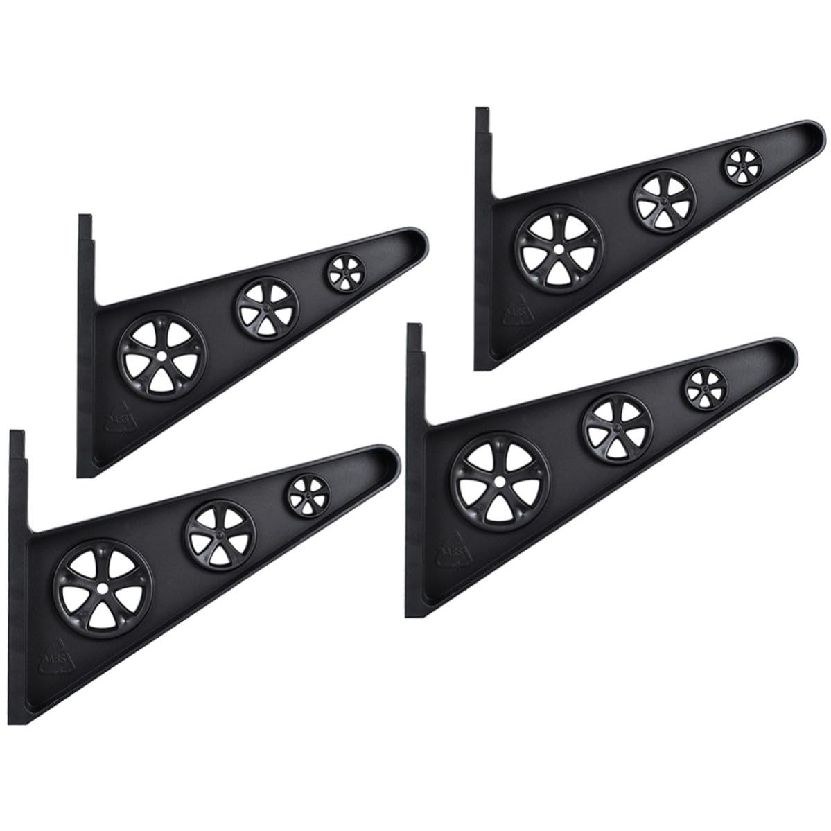 minkissy Soporte de Patineta Wall Mounted Holder de Pared Pp Negro Hogar