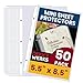 Heavyweight Clear Mini Sheet Protectors, 5.5" x 8.5", 50 Pack, Top Load,Reinforced Holes, Acid-Free/Archival Safe