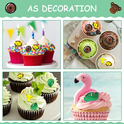 12 Pieces Jungle Safari Animal Cake Fondant Mold Grass Shape Silicone Mold Leaf Silicone Baking Molds Tropical Leaf Cookie Cutter Jungle Animals Cookie Cutters For Jungle Animals Birthday Baby Shower #TOP3