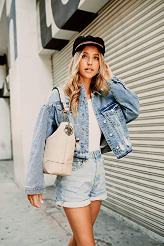 Image of Hobo Shoulder Bag with Big Snap Hook Hardware
