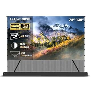 WUPRO LeApex Schermo di Proiezione Retrattile Elettrico CBSP ALR - Schermo Intelligente 4K/8K Ultra HD 3D Attivo 120 Pollici per Proiettori a Ultra Corta Distanza