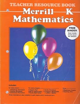Paperback Merrill Mathematics, Kindergarten, Teacher Resource Book