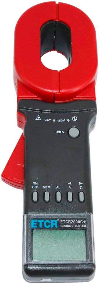 ETCR2100C+ Clamp Ground Earth Resistance Tester 0.01-1200ohm 0.00mA-20.0A
