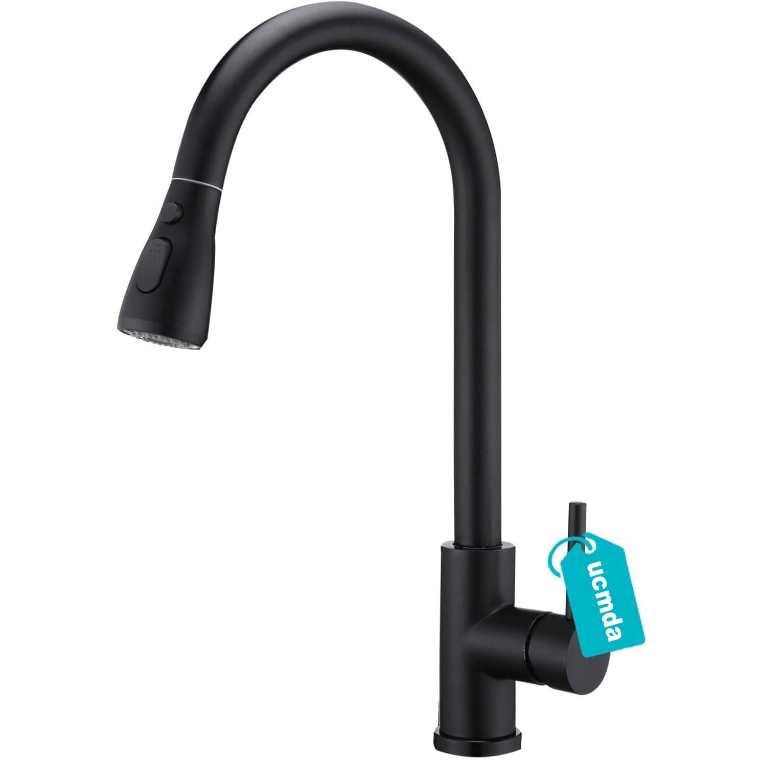 Rubinetto Lavello Cucina - Rubinetto Cucina con Doccetta Estraibile a 3 Modalità, Monocomando Miscelatore Cucina Nero, Alta Pressione Rubinetto Lavello Cucina Girevole a 360°, Rubinetti Cucina