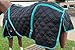HILASON Western Horse Stable Blanket Quilted | Blankets for Winter Water Resistant Horses Black 72 Inches