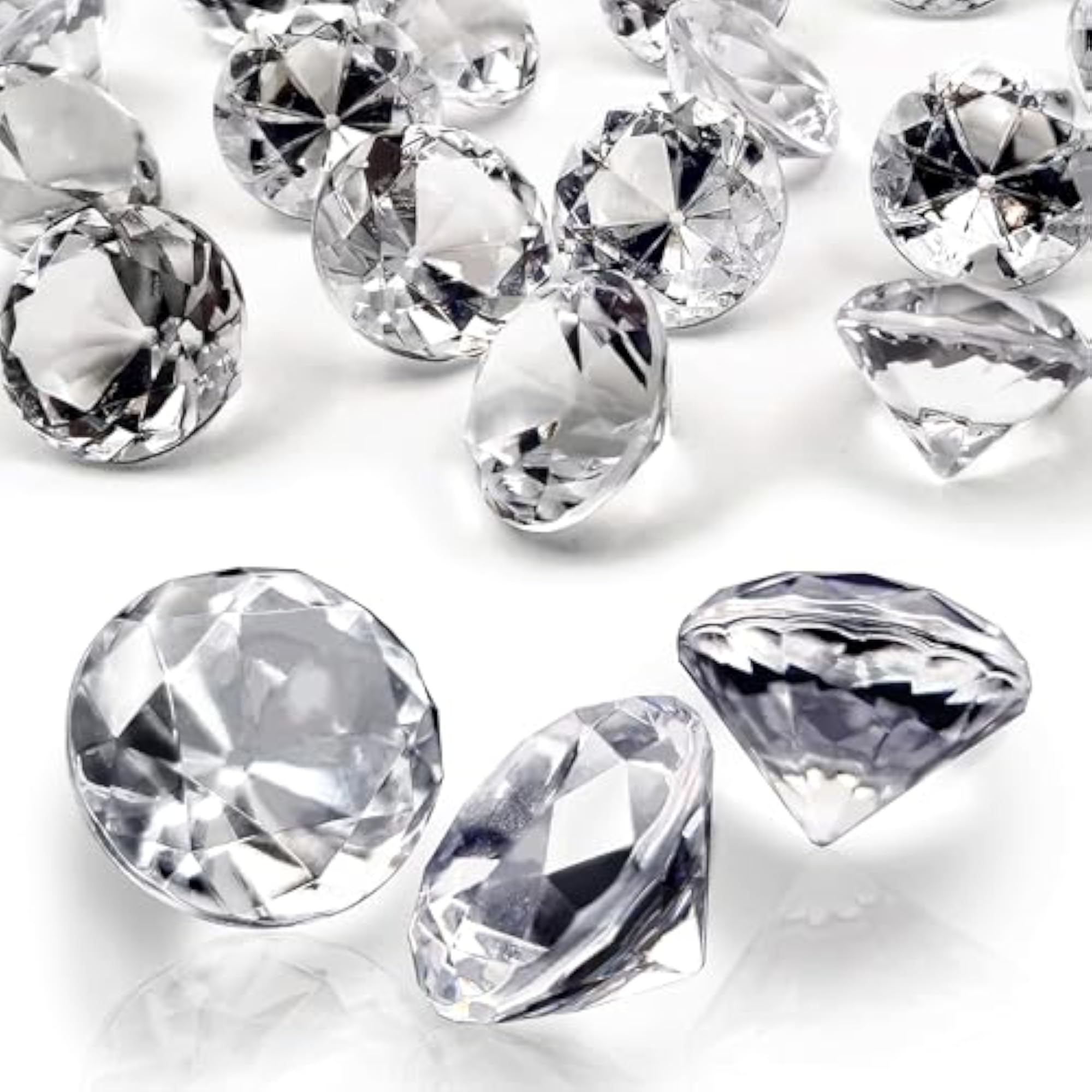 280Pcs Clear Fake Diamonds for Decor