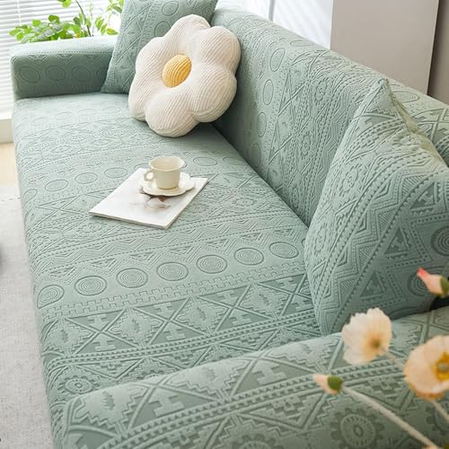 Housse de canapé extensible 2 places velours lavable salon