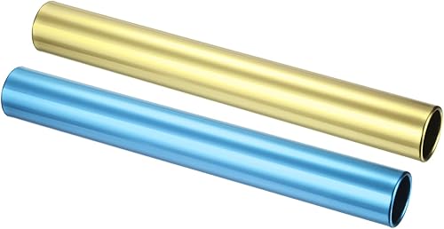 PATIKIL Juego de bastones de pista de relé, paquete de tubo de aleación de aluminio, palo de carreras para atletismo al aire libre, herramienta de