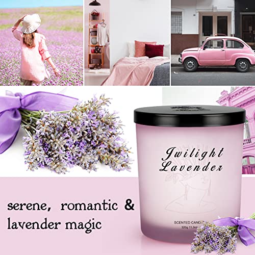 2 Pack Candles Gifts For Women,Large Jar 24 Oz Lavender Candles For Home Scented.140 Hours Burning Time,Long-Lasting Pleasant Fragrance Candles For Bath Yoga Meditation #TOP6