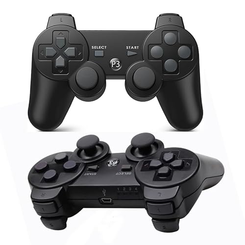 Movone Ps3 Controller Rechargeable Game Wireless Controller 2 Pack With 2 Charging Cables thumb #2