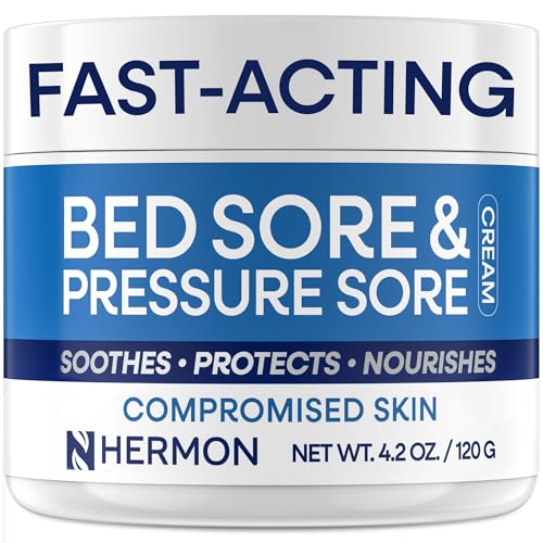 Hermon Bed Sore & Pressure Sore Fast Healing Cream – Skin Care Cream for Compromised Skin, Helps...