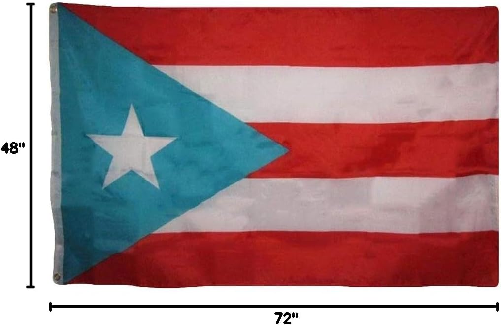 Trade Winds 4x6 Light Blue Puerto Rico Poly Premium Quality Flag 4'x6' House Banner (RUF) Premium Fade Resistant