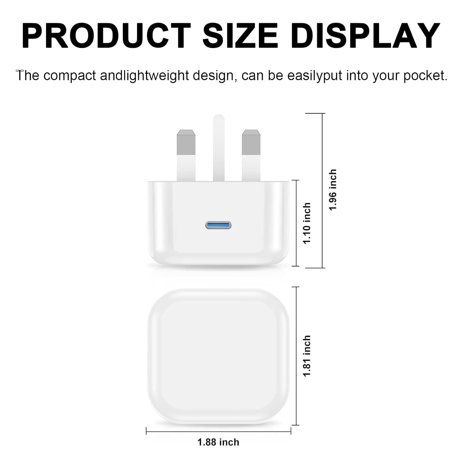 UGKENT USB C Plug for iPhone 17 16 Charger,New i 15 Type C Fast Charging Plug Adaptor UK 25W USBC Port Super Quick Charge Compatible with i Phone 17 Pro Max Air 16e 16 Plus 16 Pro Max 15 14 13 12 11 — view 4