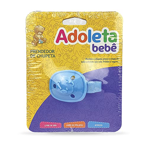 Adoleta Bebê Prendedor De Chupetas Azul