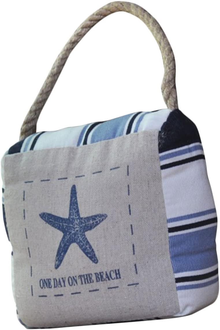 Mediterranean Style Door Stopper Soft Cloth Sand Door Stopper for Bedroom Living Collision Prevention Home Decor Reusable Decorative