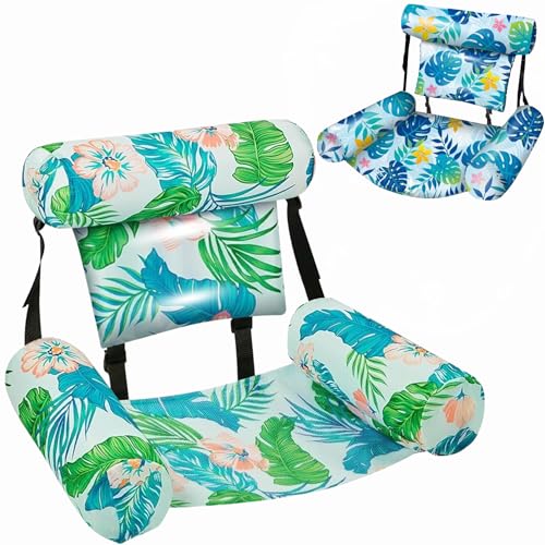 X2 Matelas Gonflable Piscine. Gonflables pour Piscine Adultes, Lot De 2 Fauteuils Flottants Confortables, Flotteurs Solides pour Adultes, Parfaits pour Les...
