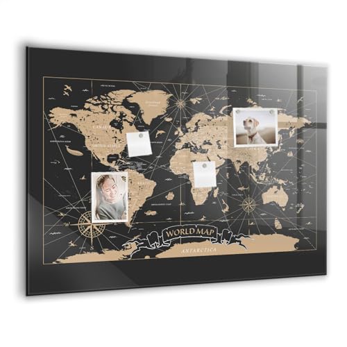 Tableau magnétique en verre effaçable pour résoudre le désordre du bureau avec style