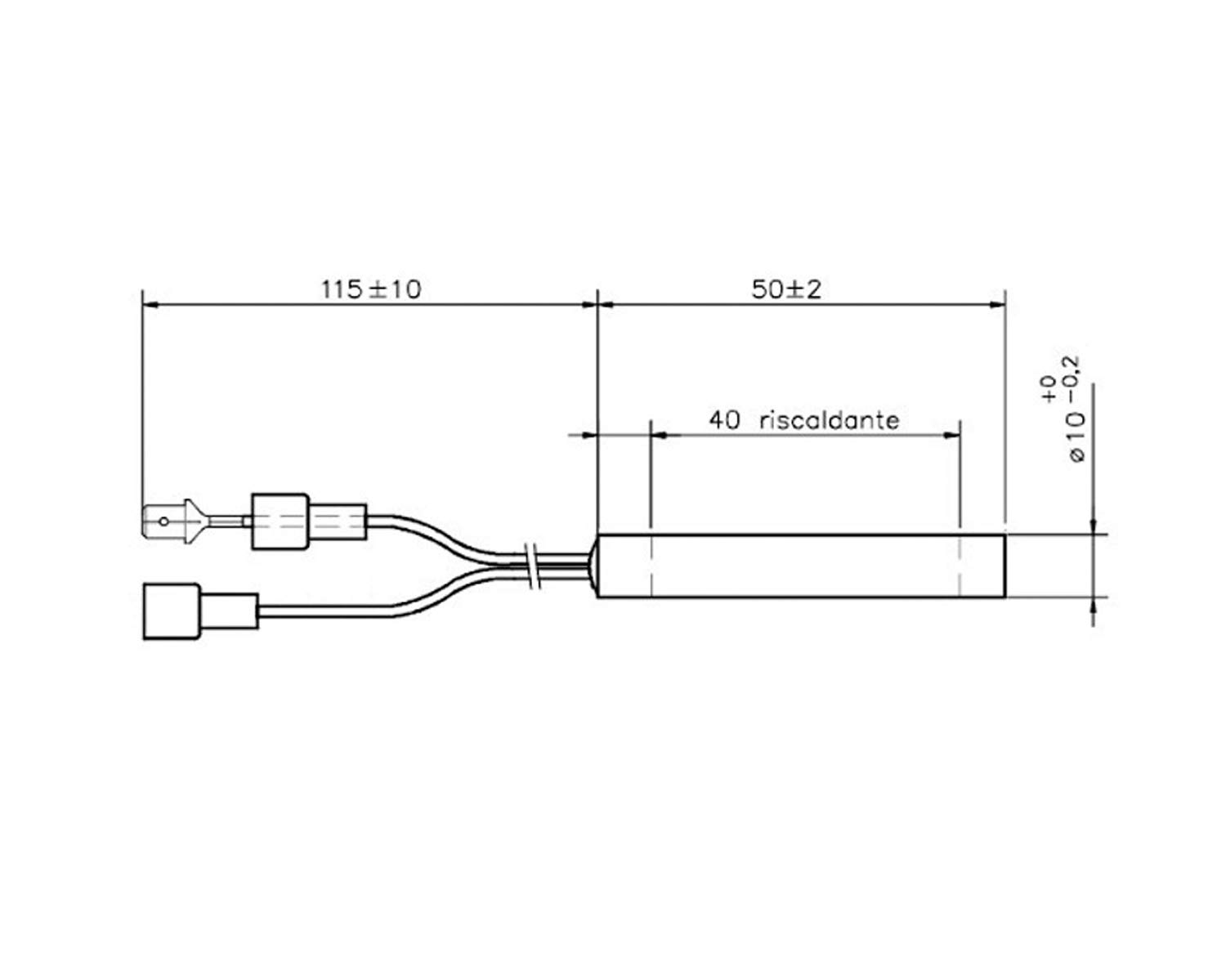 Resistenza Per Macchina Da Caffè 500W - Lunghezza 8cm, Diametro 12.5mm - Foto 5