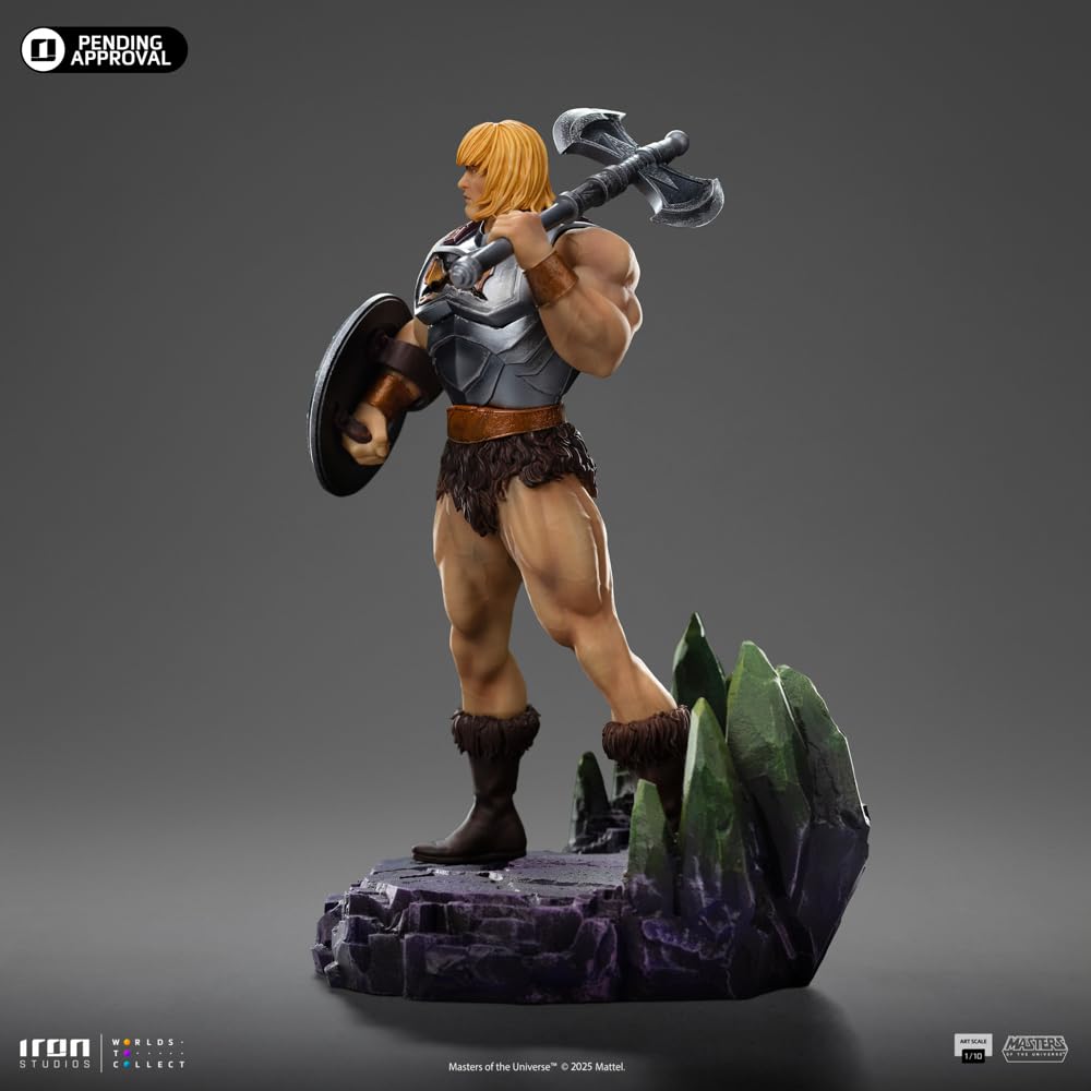 Iron Studios Estatua coleccionable a escala 1/10 He Man (versión Battle Armade) - Masters of The Universe Polystone Resin Multicolor 23.1 cm