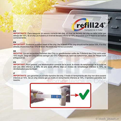 Navulset voor navulbare cartridges voor Brother LC3233, LC3235, zwart en kleur, incl. Resetter en accessoires + 550 ml inkt - Image 6