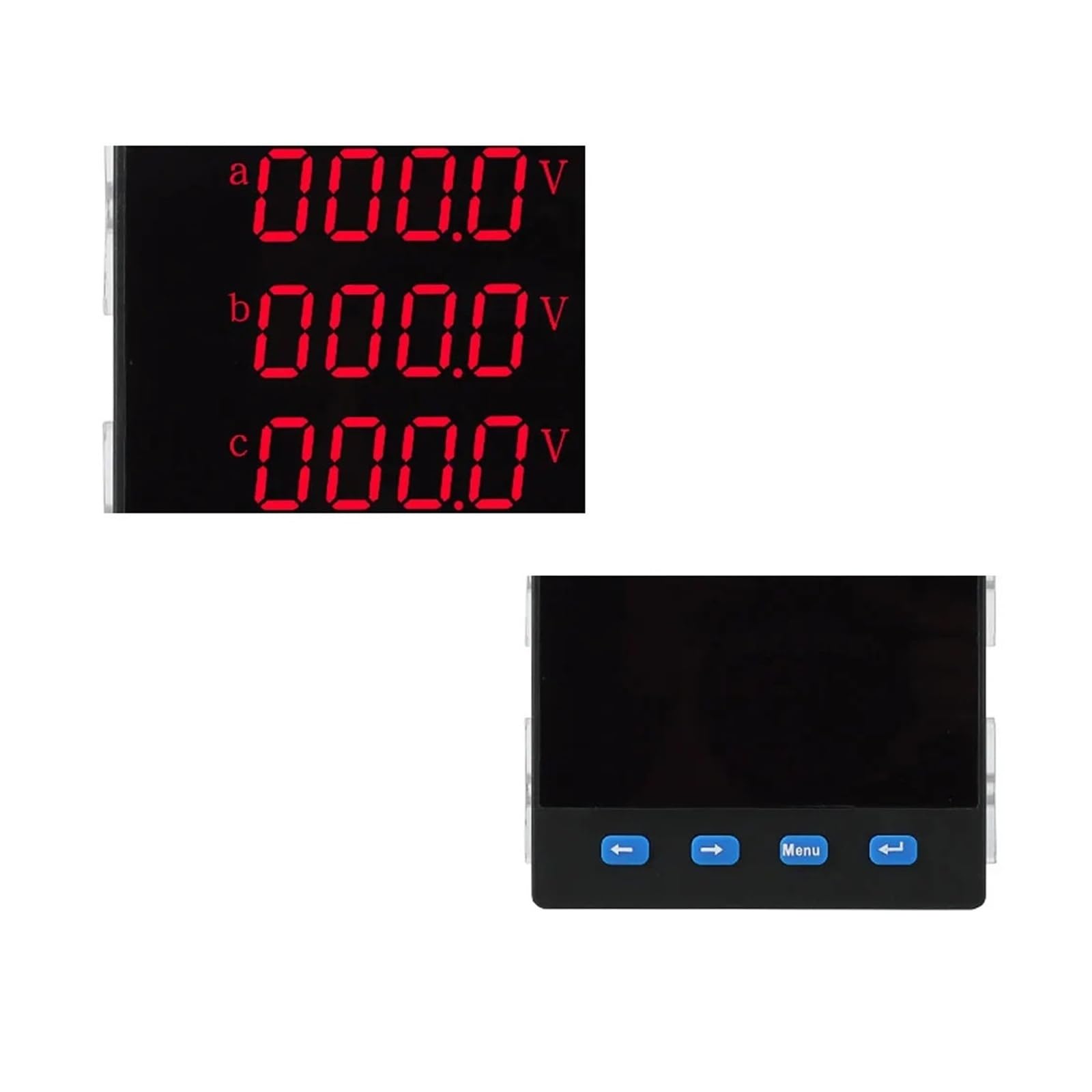 Voltímetro Digital AC220V amperímetro medidor de Panel de potencia multifunción medidor de frecuencia medidor de corriente de voltaje probador | Ammeter(RS485 72mm)