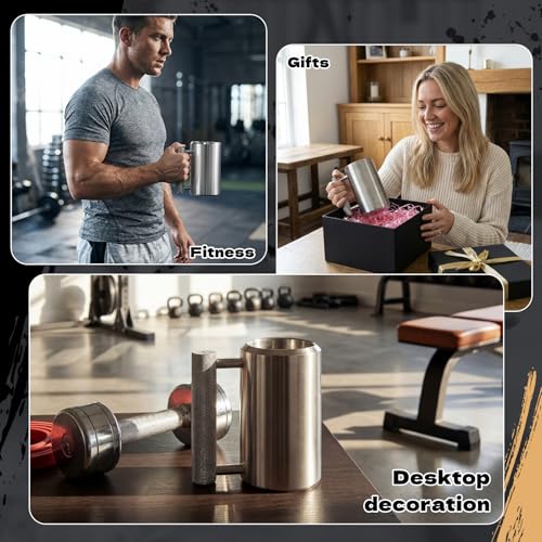 Taza pesada estilo pesa Mifoci 10lb de acero inoxidable miniatura 5