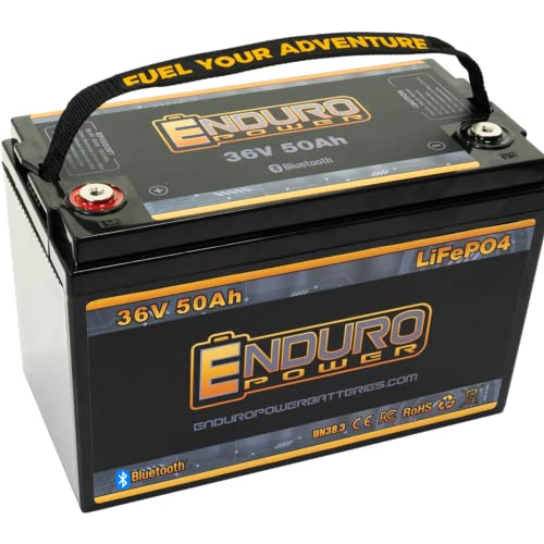 Enduro Power 36V Lithium Battery - 50Ah Smart Bluetooth Lifepo4 Deep Cycle Battery, Proconnect Series Bms 36 Volt Lithium Batteries For Rv, Car, And Boat Charging #TOP19