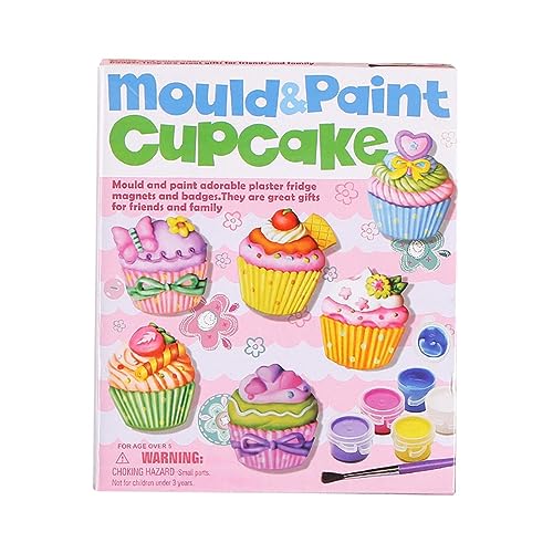 Artesanato de gesso para pintar, Brinquedos para crianças, Sealife e brinquedos em formato de cupcak