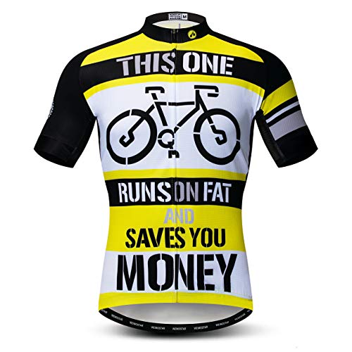Cycling Jerseys Men,Mountain Bike Jersey Summer Short Sleeve Breathable Bicycle Tops Riding Bike