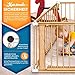 KIDUKU® 7,2 Meter Baby Laufgitter XXL klappbar inkl. Tür | Laufstall mit doppelter Sicherung | Absperrgitter für Kinder inkl. 8 Elementen | Krabbelgitter individuell formbar