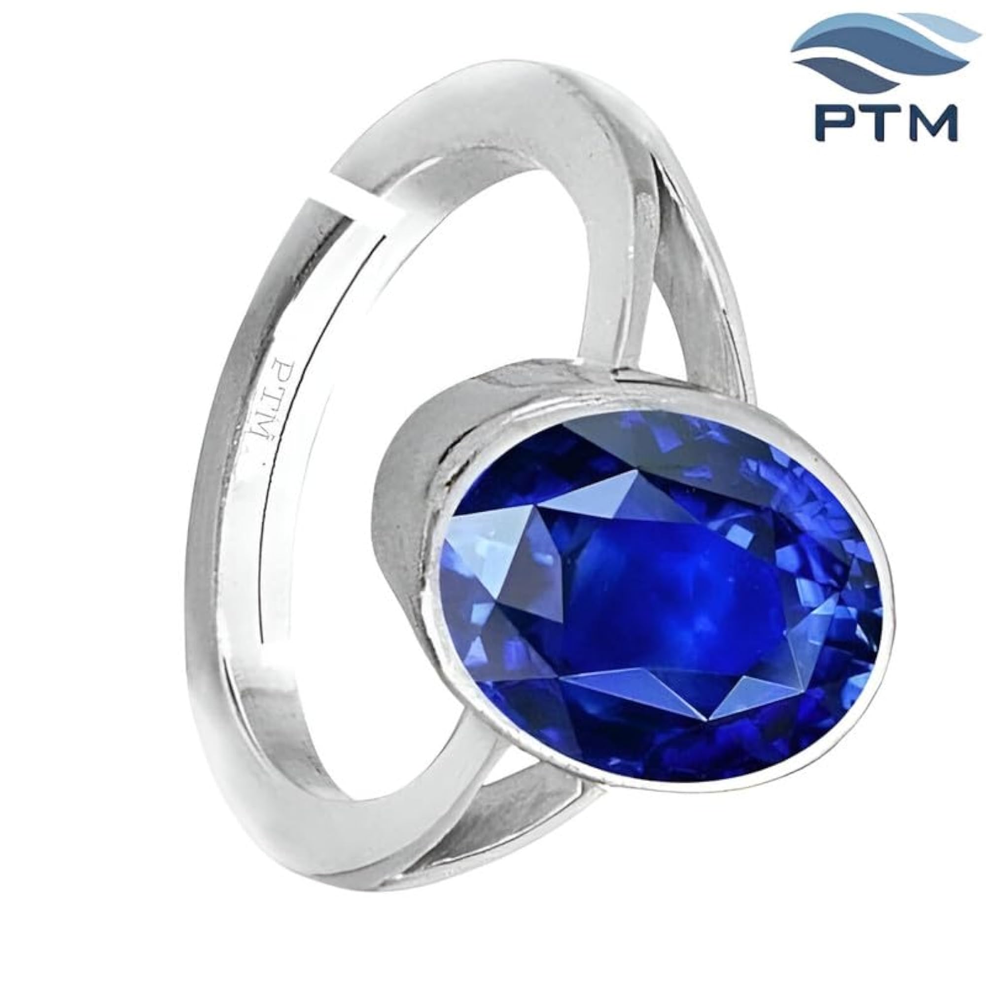 Women's Blue Sapphire Adjustable Ring, Certified Natural Gemstone
