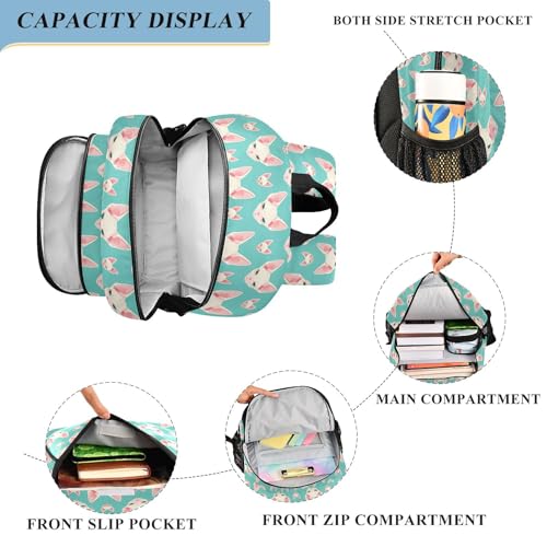 travel backpack for kids 8-12: modern book bags for teen girls in assorted colors - Sphynx Catscute Simple4