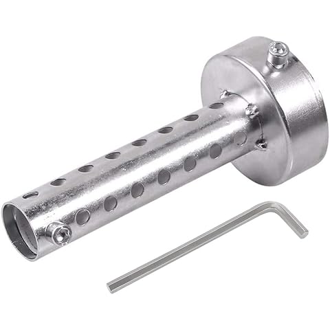 Motorcycle DB Killer Silencer, Noise Eliminator - 48mm(18.9") Universal Motorcycle Exhaust Can Muffler Pipe, Stainless Steel Cover