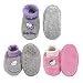 Infants/Toddler Soft Warm Cozy Fuzzy Slippers (Booties) Non-Slip Lined Socks/Shoes - A13