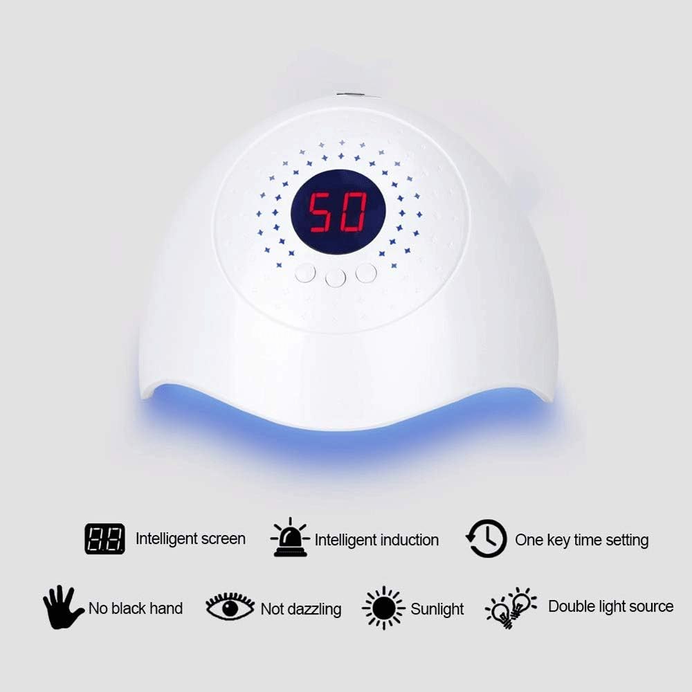 Nail lamp-36W Nail Lamp, Portable Nail Dryer Manicure/Pedicure Curing Lamp with Timer Plus Anti-UV Gloves Gift Suitable for Fingernails and Toenails