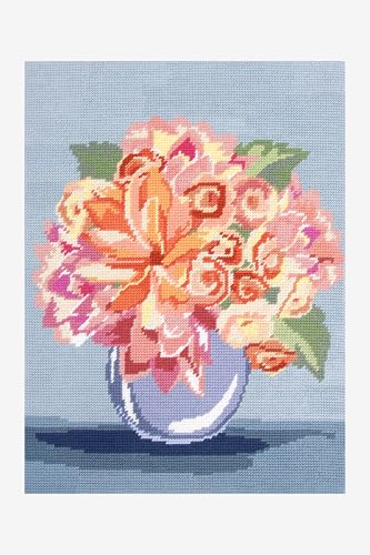 DMC - Tapisserie motif Bouquet, canevas intermédiaire