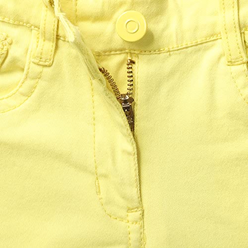 Image of Max Girls Solid Woven Shorts with Lace Detail