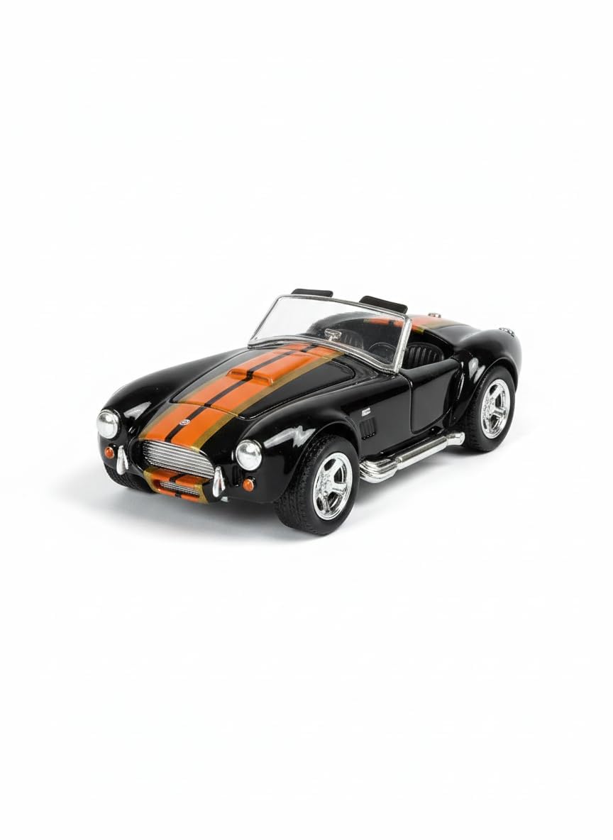 Diecast Metal Toy Car 1:64 Scale | Pull Back Racing Car for Kids | Alloy Body, Smooth Wheels & Realistic Design | Racing Toy Car for Kids, Adults & Collectors (Black)-image-30