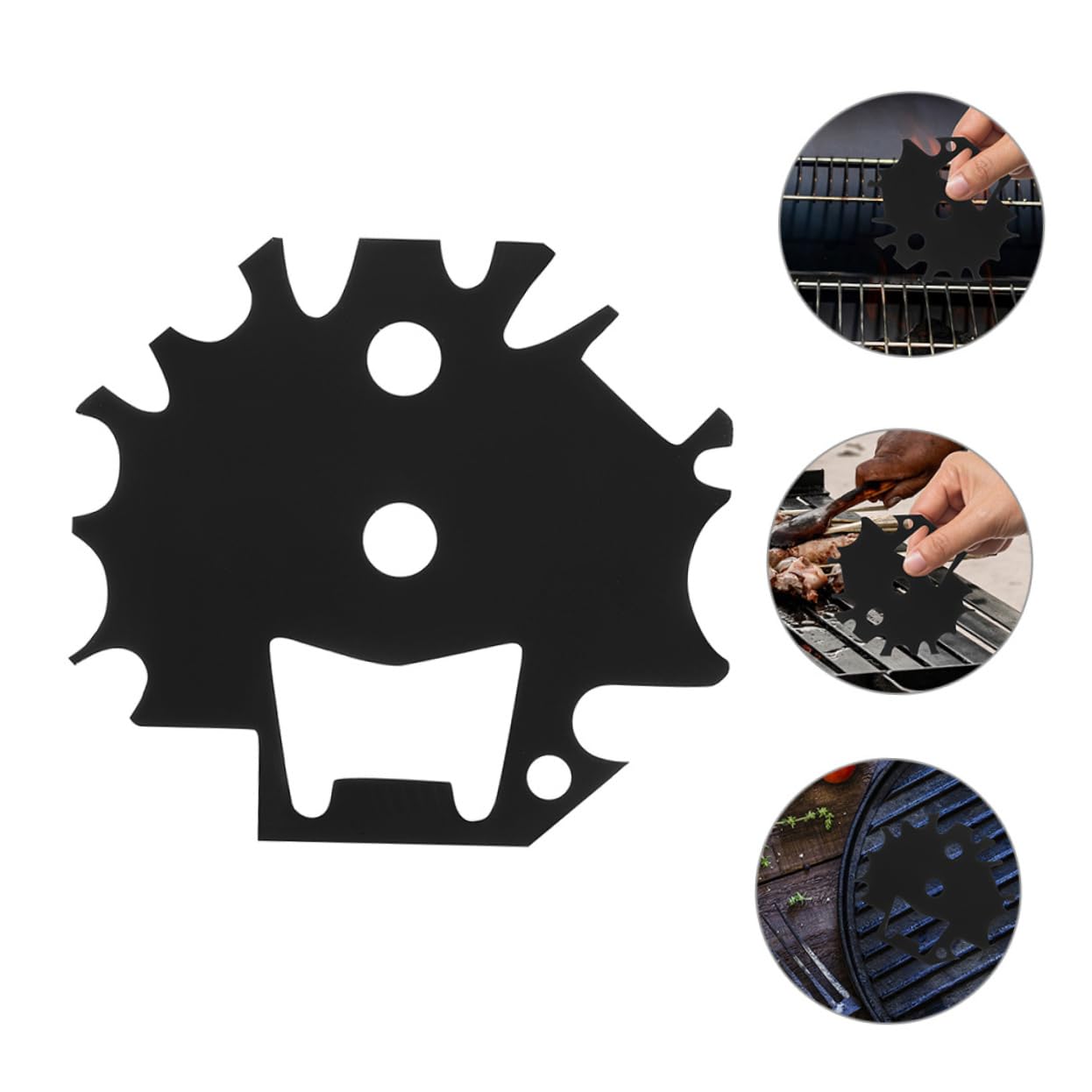 BESTonZON 5 Set Raschietto Per Grill Inossidabile Utensile Per Pulizia Barbecue Resistente Corrosione E Facile Per Sagomate 2 Pezzi*5