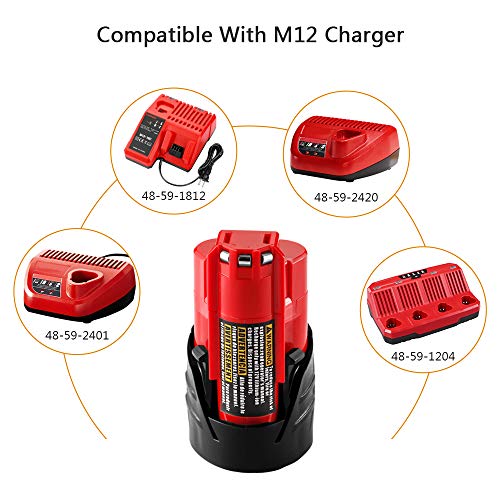Milwaukee M12 3.0Ah Replacement Batteries (2 Pack) - Image 5