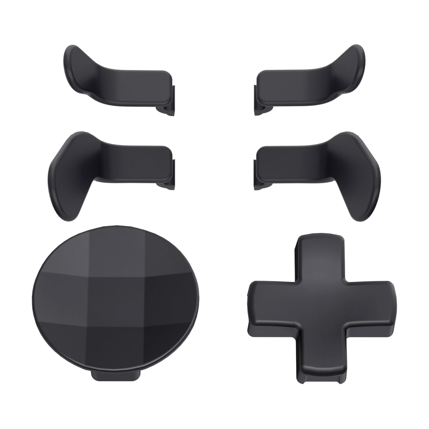 eXtremeRate 6 in 1 Dpad Paddles per Xbox Elite Series 2 Controller,Levette Posteriori Tasti Direzionali Pulsanti Metallo Ricambio per Xbox Elite V1/Series 2 Core Joystick-Nero