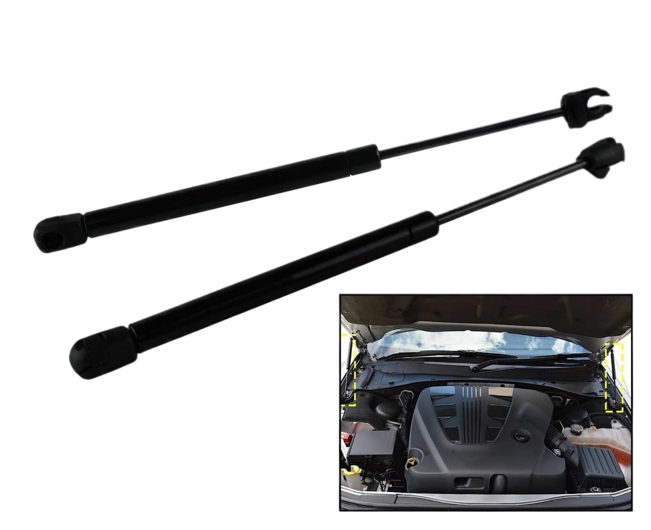 Lot 2 Ressorts à Gaz Capot Moteur Frankberg - Compatibles Chrysler 300C LX Limousine 2004-2012 & Touring 2004-2010 (Remplace 04589607AA)